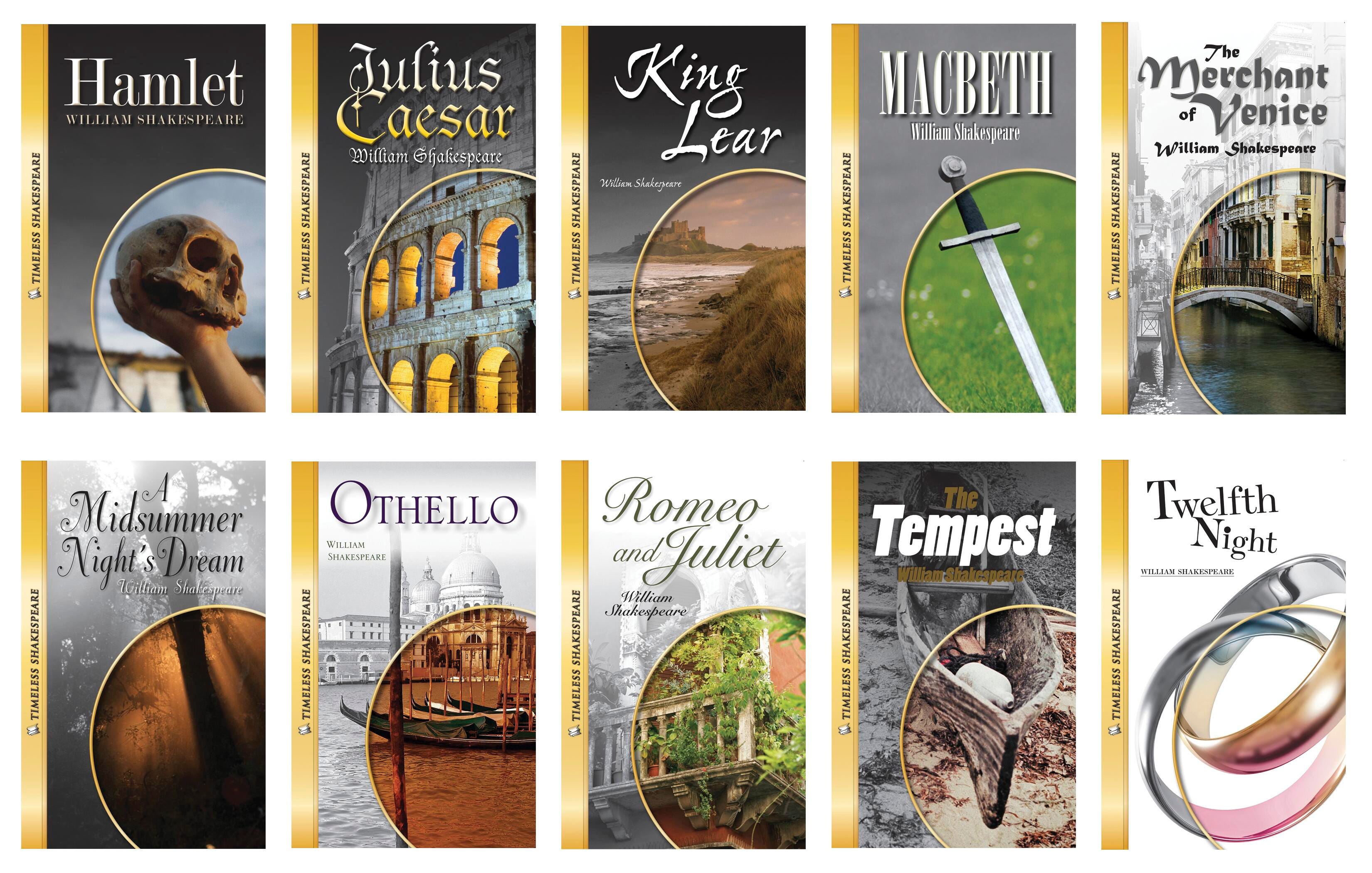Saddleback Shakespeare Book Set of 10 Plays. Grade 9 to 12